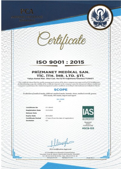 ISO 9001 : 2015