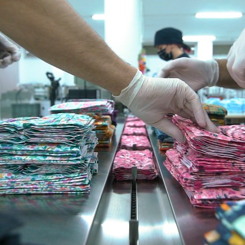 Medizer Patterned Surgical Mask Production