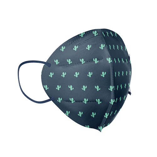 Green Cactus Pattern FFP2 Mask