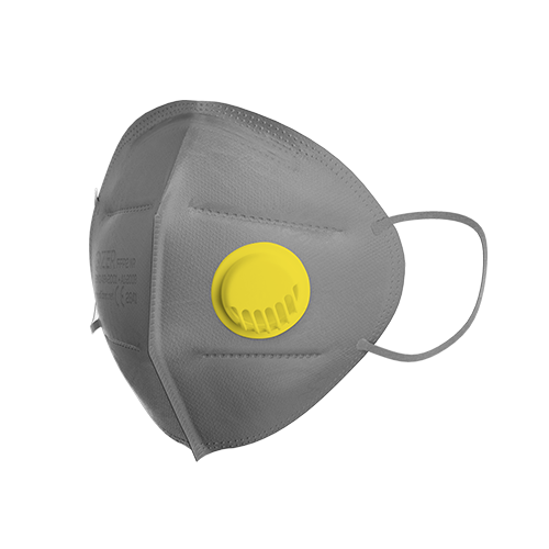 Gray Valved N95 Mask